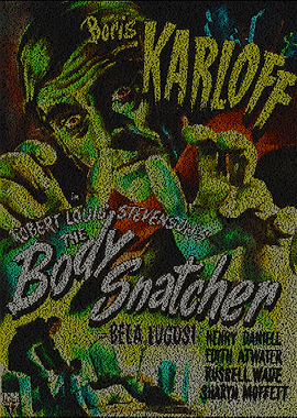 The Body Snatcher. This is a typographic recreation of ...