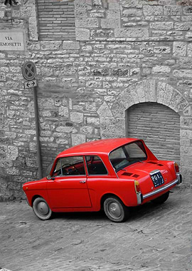 Fearless parking (an Italian vintage Innocenti Bianchin ...