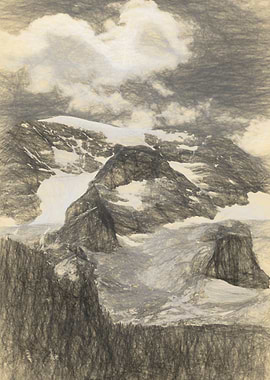 glacier mountain landscape