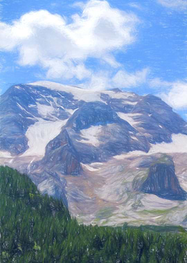 glacier mountain landscape