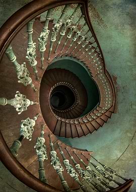 Old ornamented staircase