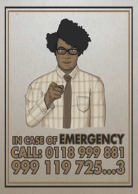 in case of emergency call 0118 999 881 999 119 725 3
