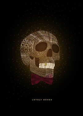 Typographic skull illustration in the Wild about Words ...
