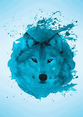 Wild Wolf Watercolor