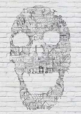 This art depicts the life growing in places that do not ...