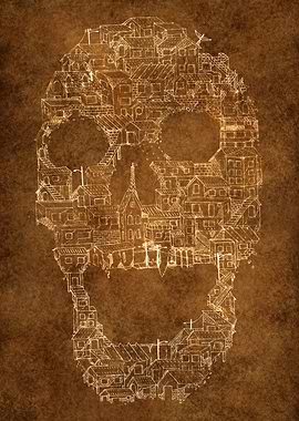 This art depicts the life growing in places that do not ...