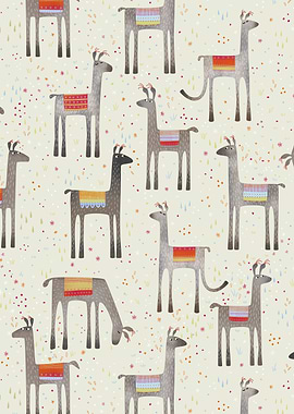 Llamas in the Meadow