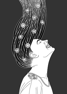 serendipity - black and white version