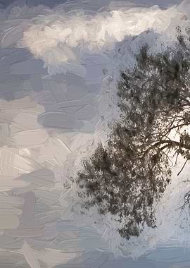 cloudy sky on the hilly