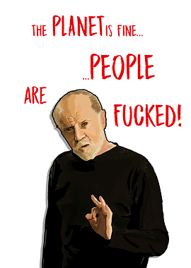 Digital Portrait of George Carlin, the undisputed King ...