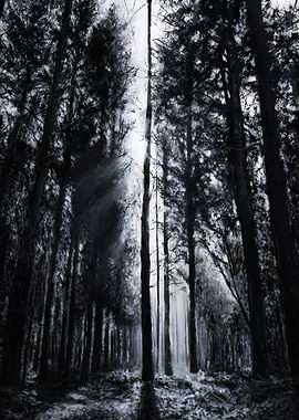 In the Woods V | Acrylic on Wood Original available o ...