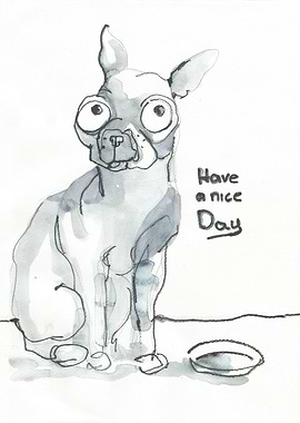 funny, fresh watercolor illustration