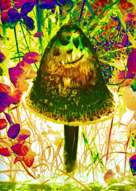 The shaggy ink cap, lawyer's wig, or shaggy mane is a c ...