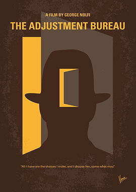 No710 My The Adjustment Bureau minimal movie poster Th ...
