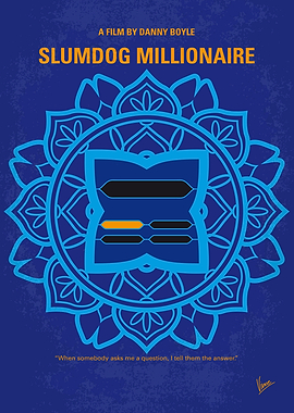 No708 My Slumdog Millionaire minimal movie poster A Mu ...