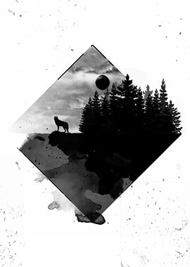 WildLife - Landscape - Watercolor Style