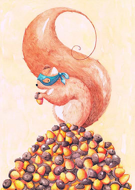 The Bandit Squirrel and the one thousand and one acorns ...