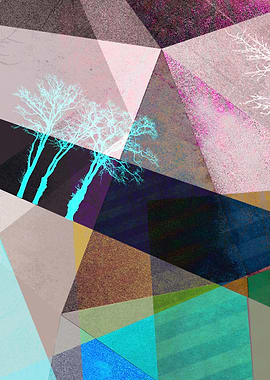 P16-F TREES AND TRIANGLES. From my conceptual art work: ...