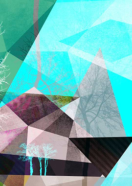 P16-A TREES AND TRIANGLES. From my conceptual art work: ...