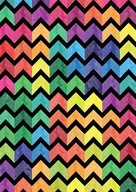 Watercolor Chevron by Amir Faysal