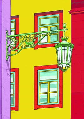 Baixa lamp, photography taken in Baixa, Lisbon. A Pop a ...