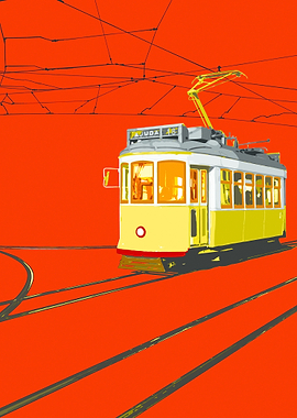 Ajuda in red, photography taken in, Lisbon. A Pop art ...