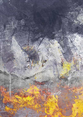 abstraxt grey yellow