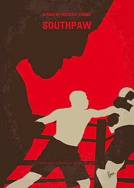 No723 My Southpaw minimal movie poster Boxer Billy Hop ...