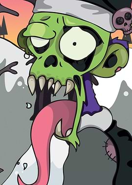 Christmas Zombie monkey