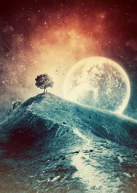 Under the colorful moonlig
