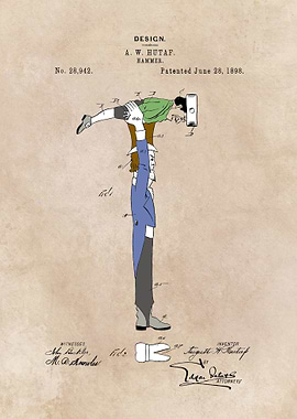 patent - Hammer - Hutaf - 1898