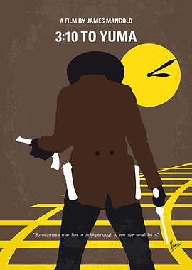 No726 My 310 to Yuma minimal movie poster A small-time ...