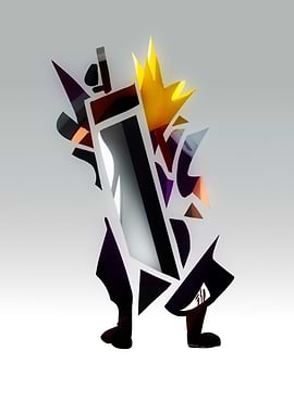 Cloud Strife - tribal style