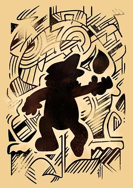 the power up of mushroom and flowers