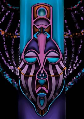 AFRO-DECO is a unique line of mask illustrations. Each ...