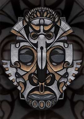 AFRO-DECO is a unique line of mask illustrations. Each ...