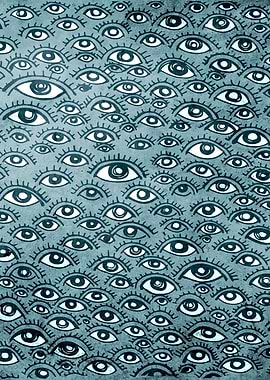 Hand drawn illustration or drawing of a human eyes vect ...