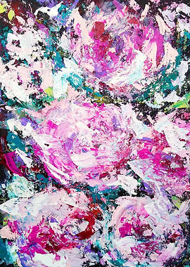 Abstract peonies