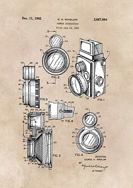 patent art Winslow Camera Accessories 1960