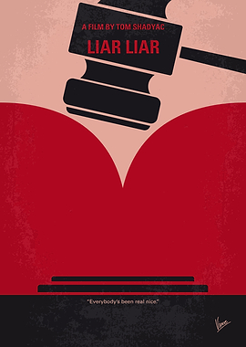 No737 My Liar Liar minimal movie poster A fast-track l ...