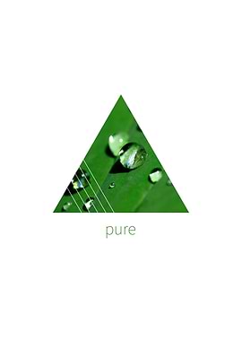 Graphic Art PURE Raindrops