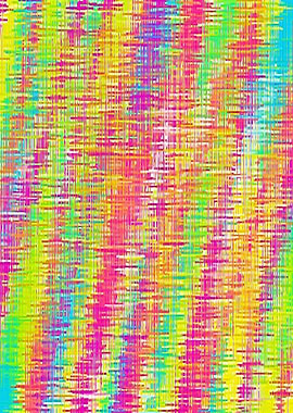 pink yellow blue and green painting plaid pattern abstr ...