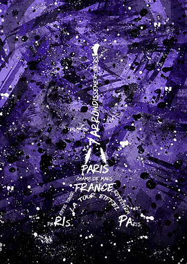 Digital Art Eiffel Tower