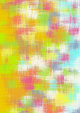 green yellow pink and blue painting abstract background ...