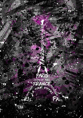 Digital Art Eiffel Tower
