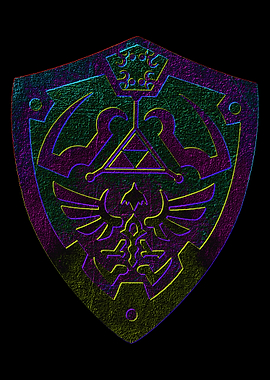 Zelda Neon Shield 3