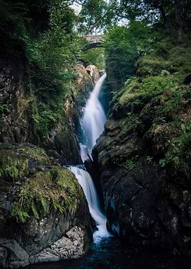 Long Exposure Waterfall Cascade