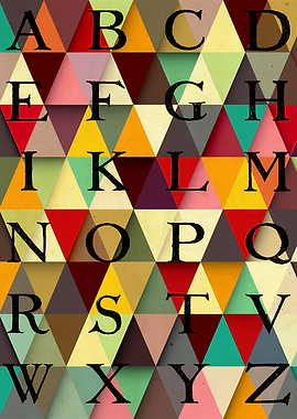 Colorful alphabet