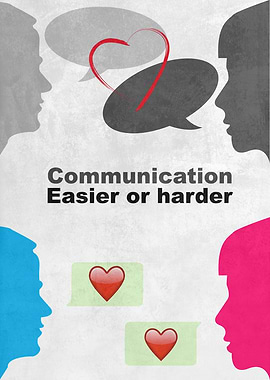 A Displate about how people communicate with each other ...