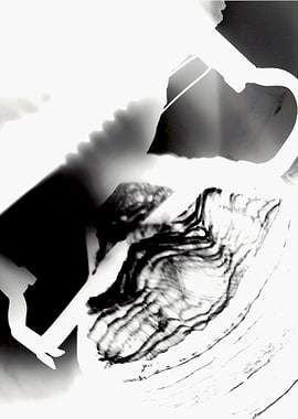another self made photogram made by using a shard an so ...